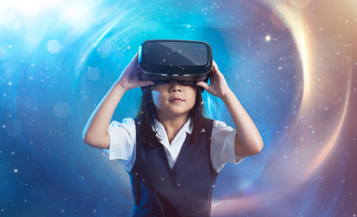 Child with Virtual Reality Headset